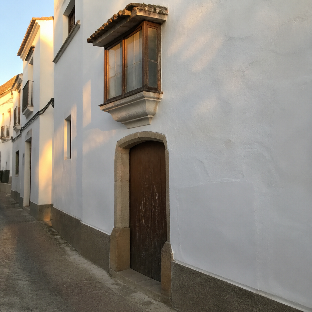 Puerta de servicio con arco rebajado en la calle Jesús, Tercia de Montemayor