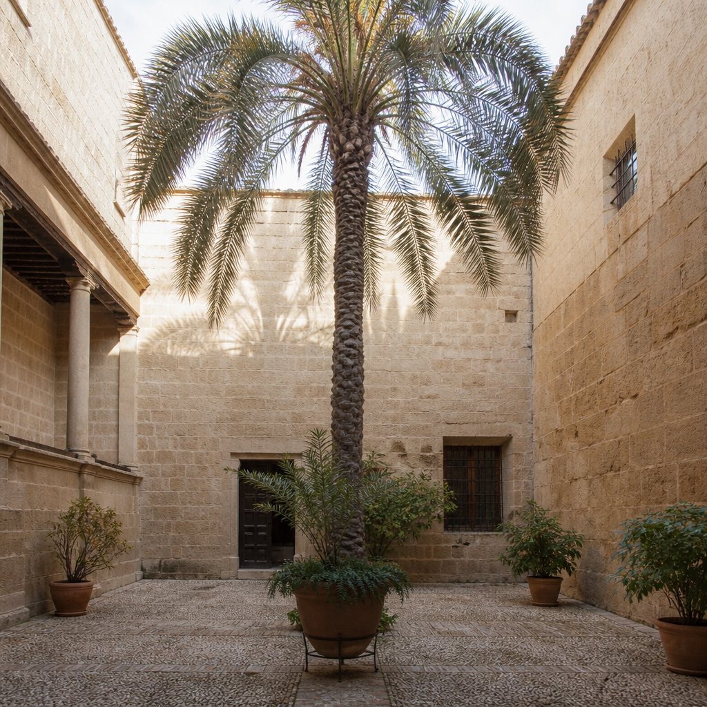 Patio de la Palmera en la Casa del Inca Garcilaso de la Vega de Montilla, qué ver