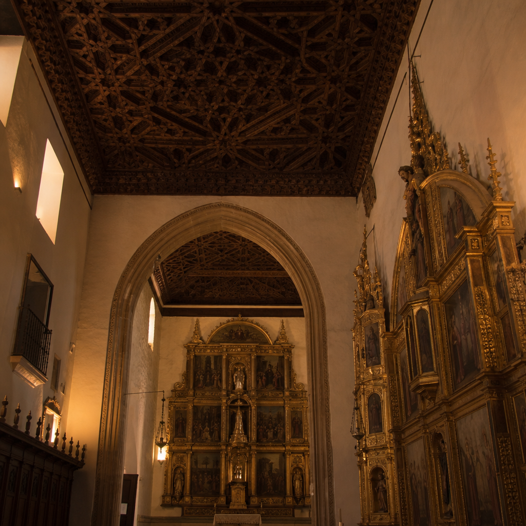 Artesonados mudéjares en la iglesia del Convento de Santa Clara de Montilla