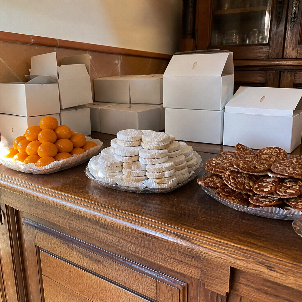 Dulces del Convento de Santa Clara de Montilla: yemas, alfajores y tejas de almendra