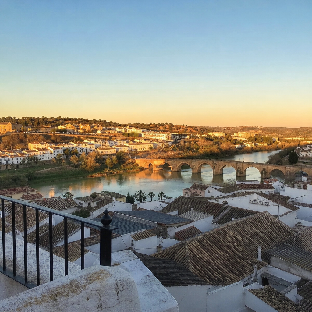 Vista del Puente Mayor de Montoro desde el Mirador del Imperio Romano