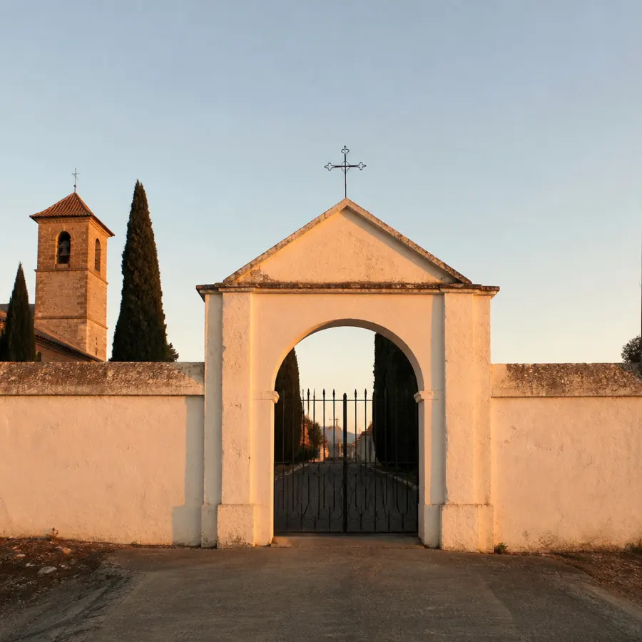 Recreación ilustrativa: Cementerio Municipal de San Rafael de Monturque: audioguía y qué ver