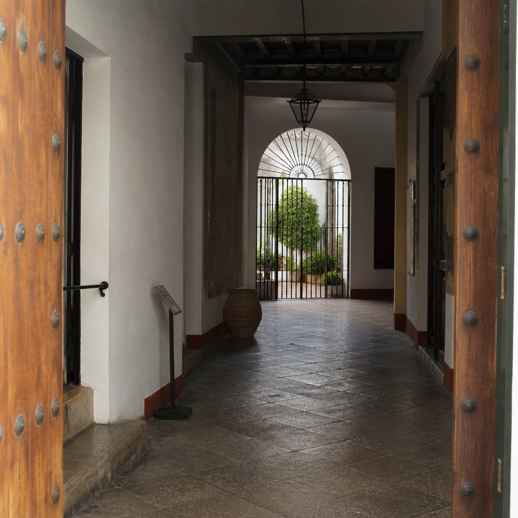 Entrada del Museo Julio Romero de Torres, casa natal del pintor en Córdoba