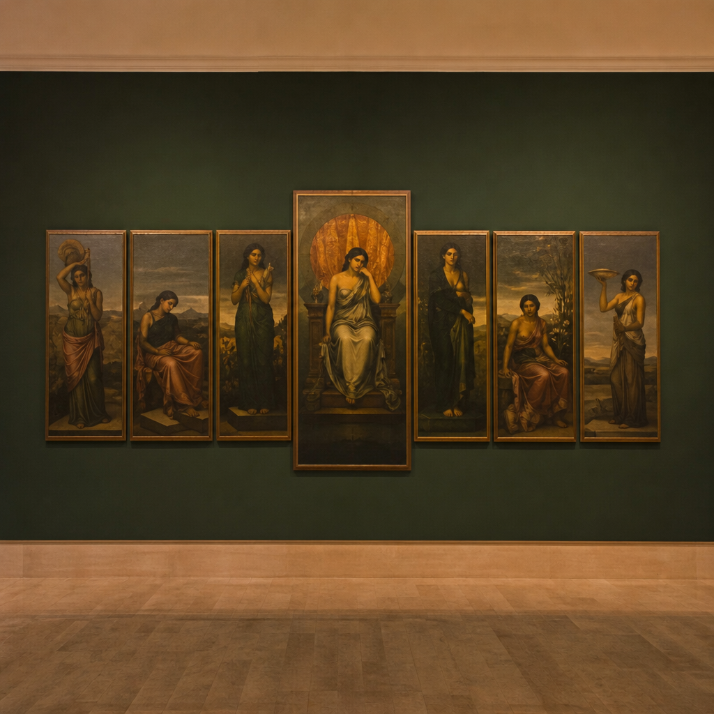 Poema de Córdoba, políptico de Julio Romero de Torres