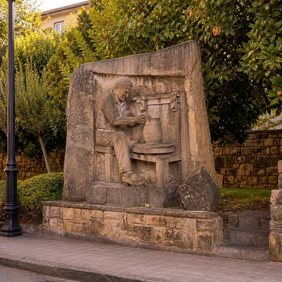 Recreación ilustrativa: Alfarería tradicional de Faro