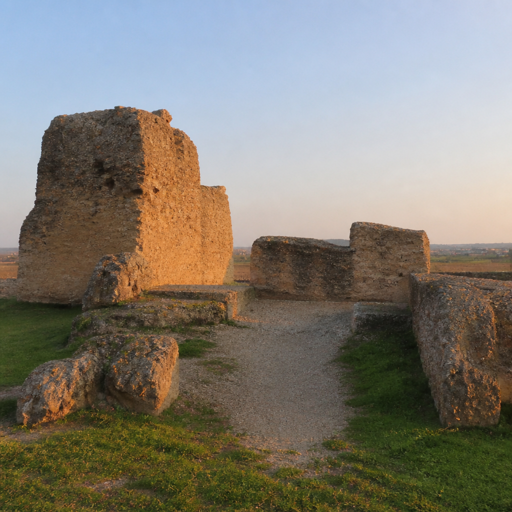 Restos de la Mesa de San Pedro en la Alcazaba de Palma del Río