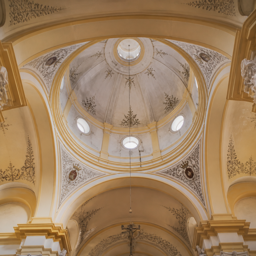 Cúpula calada del crucero de la Ermita del Buen Suceso en Palma del Río