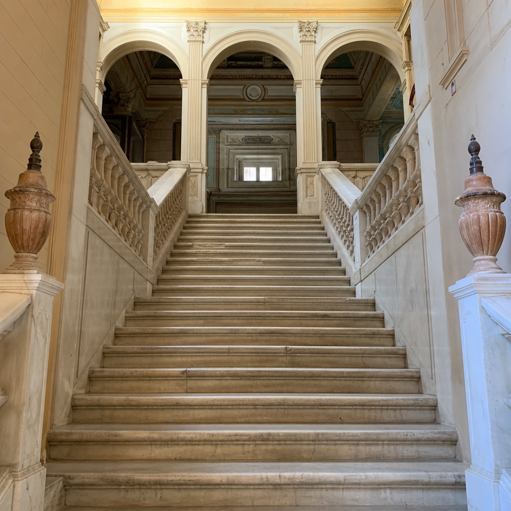 La escalera de cartón piedra · Palacio de los Portocarrero