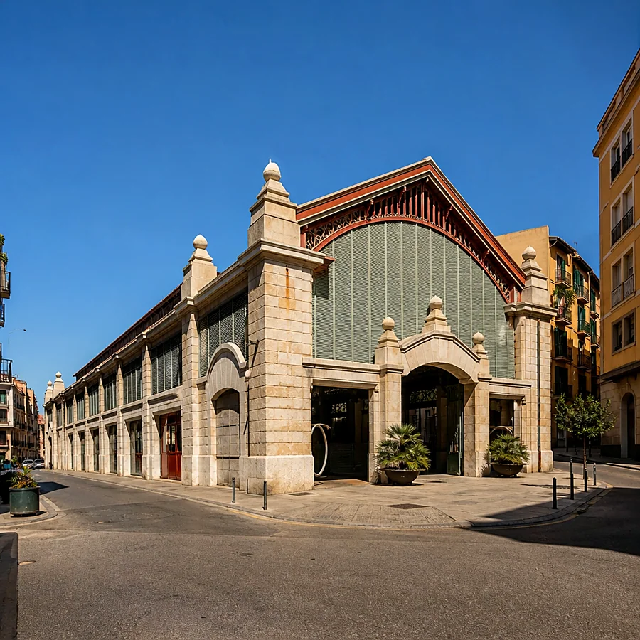 Recreación ilustrativa: Mercat de Santa Catalina