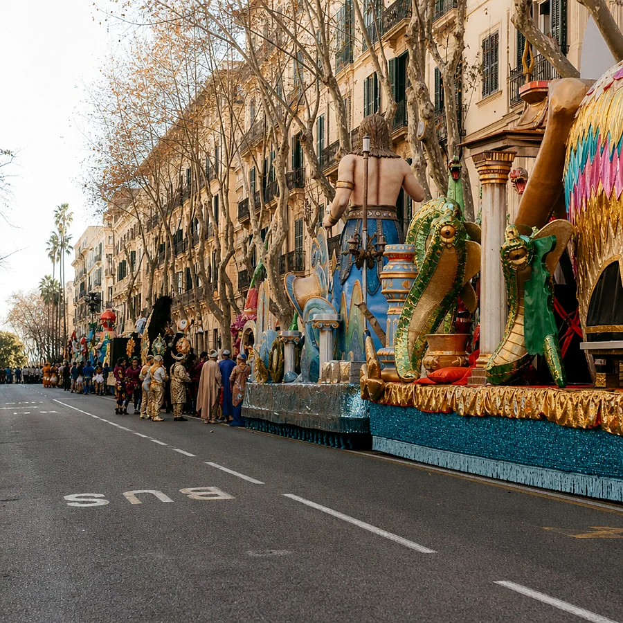 Recreación ilustrativa: Sa Rua de Palma: historia y recorrido del gran desfile del Carnaval de Palma