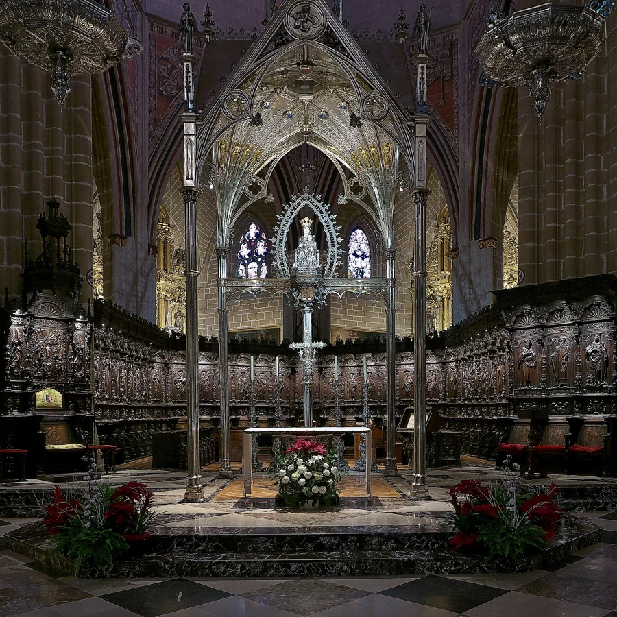 Sillería del coro renacentista de la Catedral de Pamplona