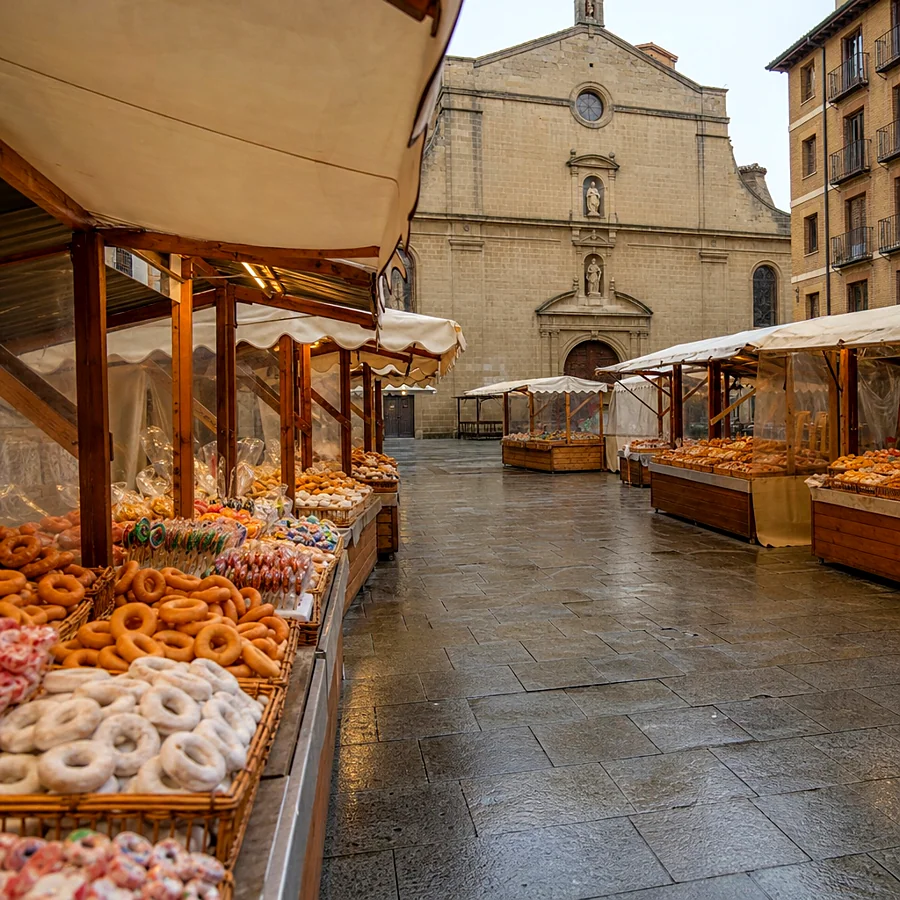Recreación ilustrativa: Festividad de San Blas de Pamplona