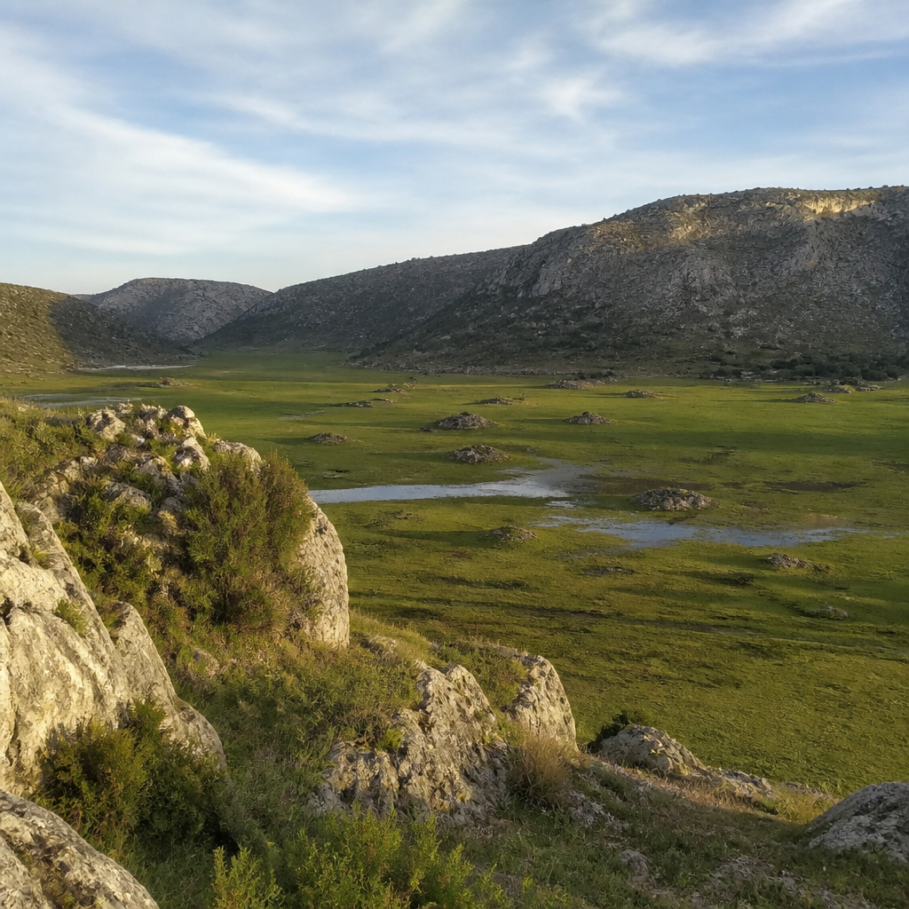 Polje de la Nava en el parque natural Sierras Subbéticas, junto a Cabra