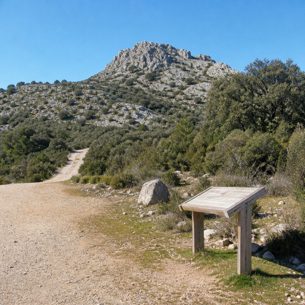 Inicio de la ruta de Los Pelaos al Picacho en las Sierras Subbéticas