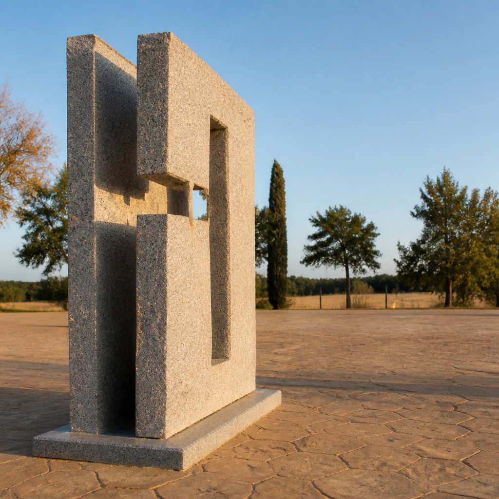 Dos lienzos del Monumento a Santa Rafaela María en Pedro Abad vistos de lado