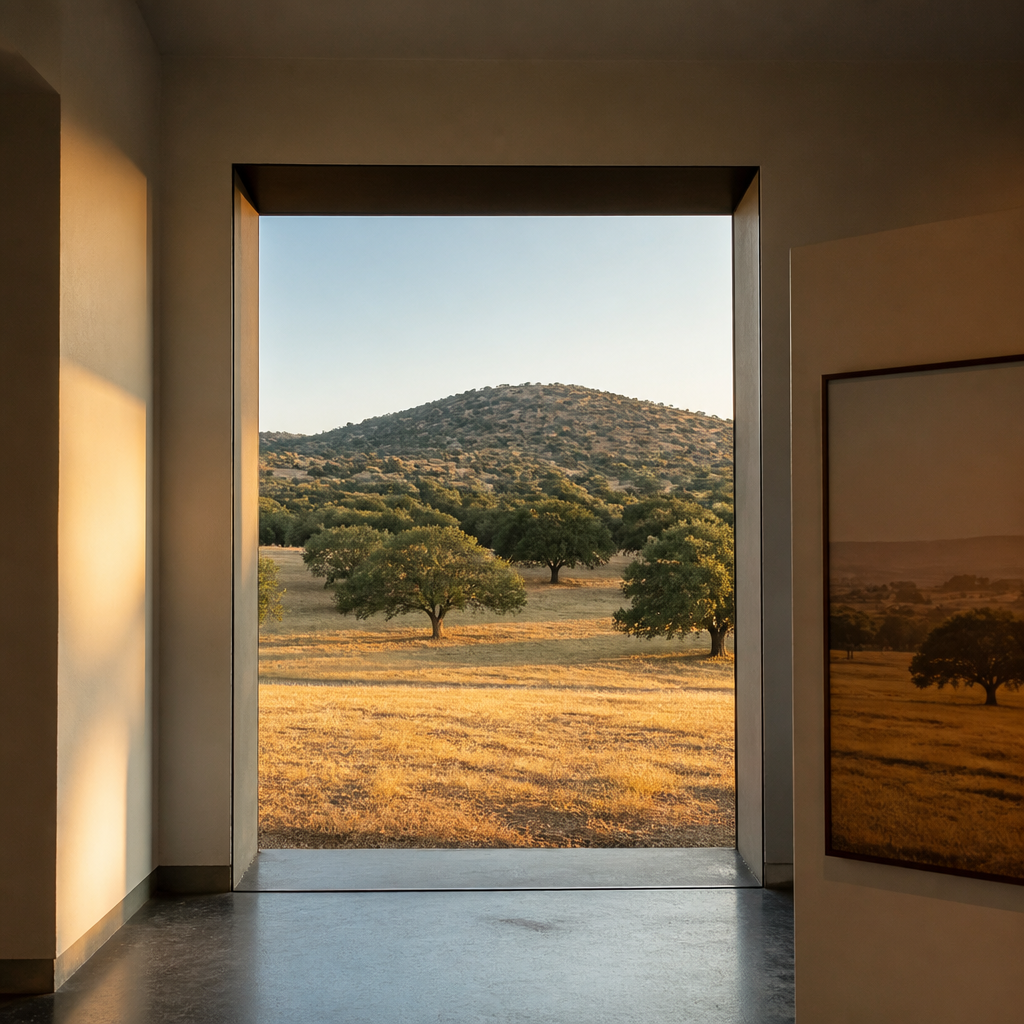 Área de biología y geología abierta a la dehesa en el Centro de Interpretación de las Siete Villas de Los Pedroches, Pedroche