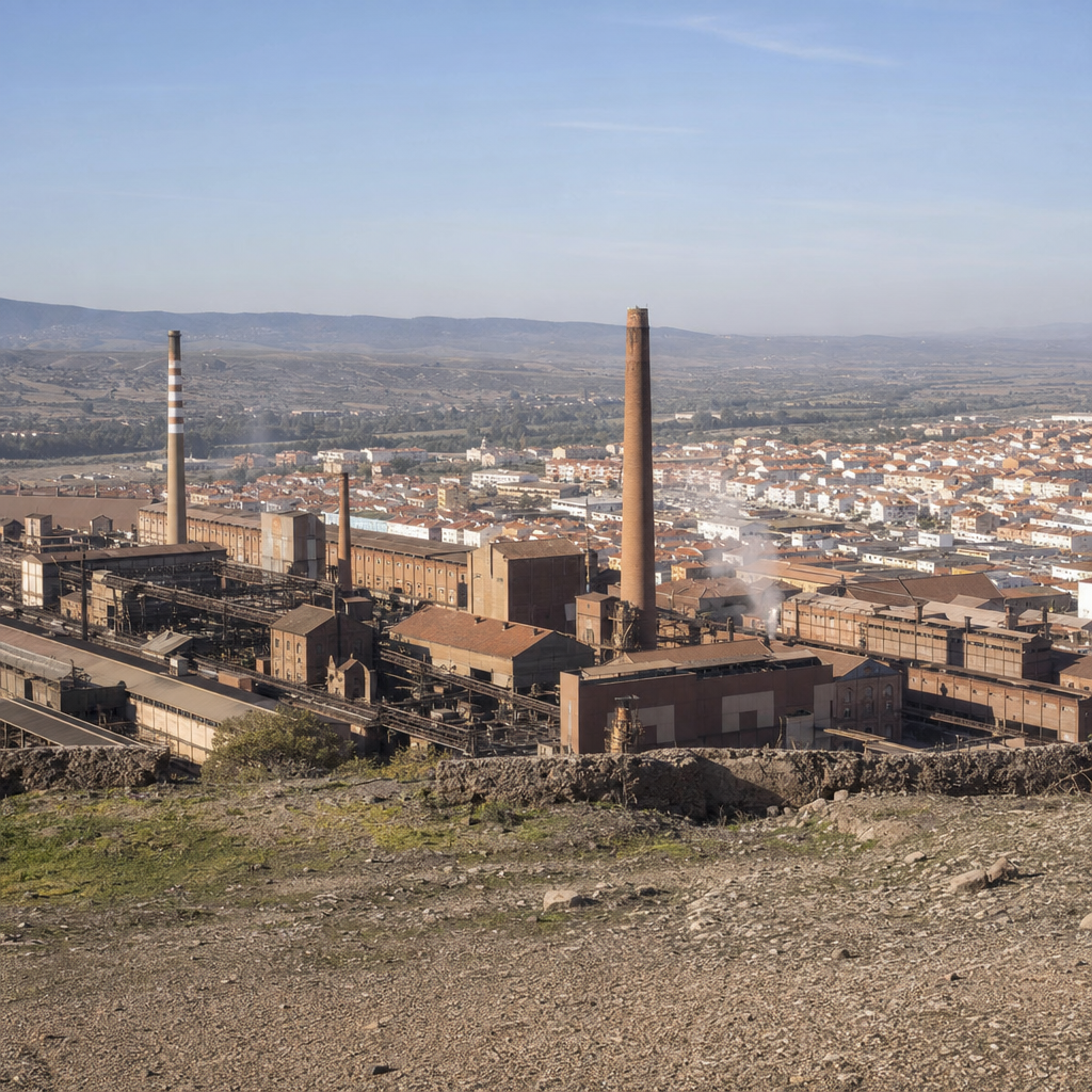 Conjunto industrial del Cerco visto desde el mirador.