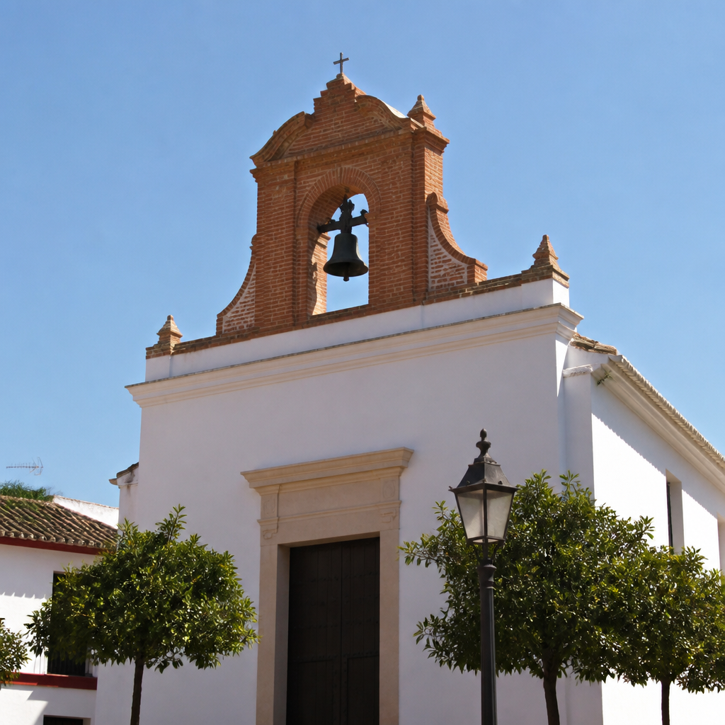 Espadaña de ladrillo de la Capilla de la Caridad de Posadas