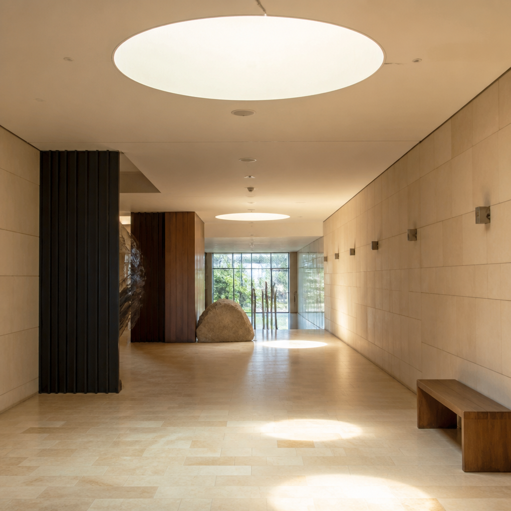 Interior de la Oficina de Turismo en la Capilla de la Caridad de Posadas