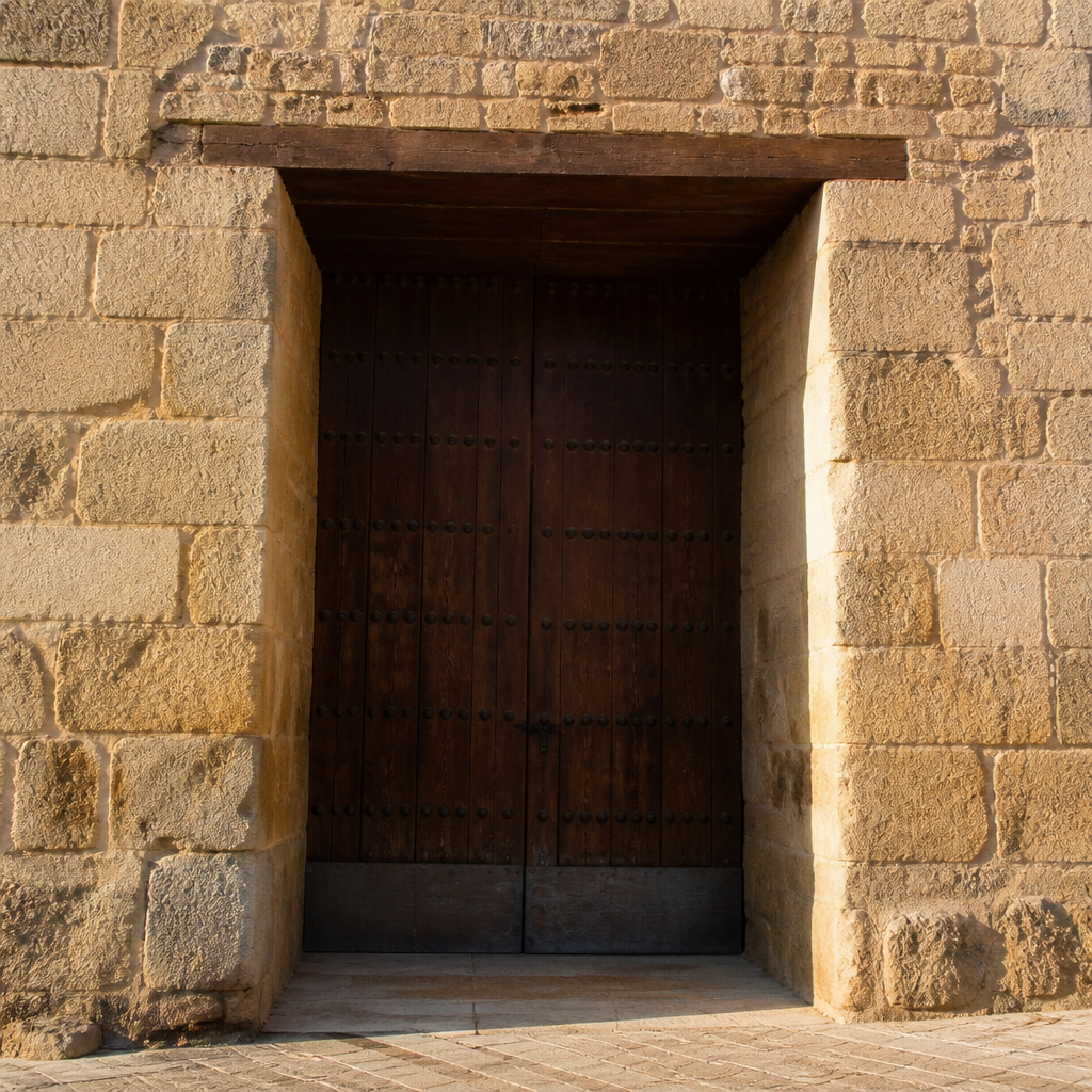 Puerta y muros del Pósito Municipal de Pozoblanco, antiguo granero seguro