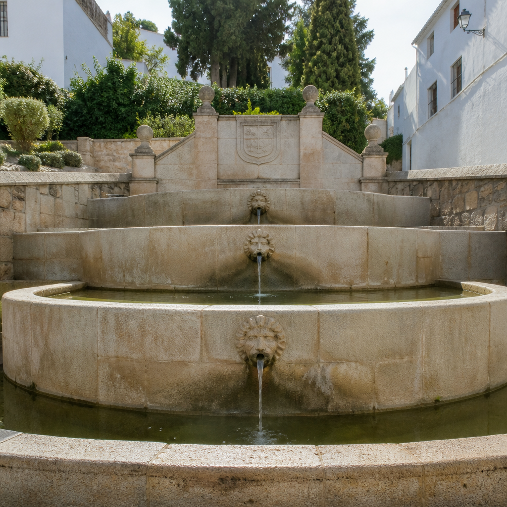 Fuente del Rey de Priego de Córdoba: audioguía de sus estanques, esculturas y jardín