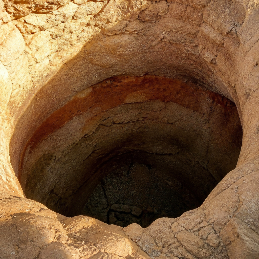 Cámara circular del Horno de Cal Romano en Priego de Córdoba