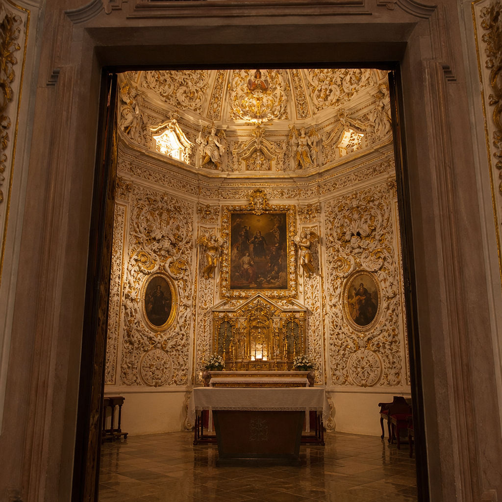 Yeserías de la capilla del Sagrario en la Iglesia de la Asunción de Priego de Córdoba