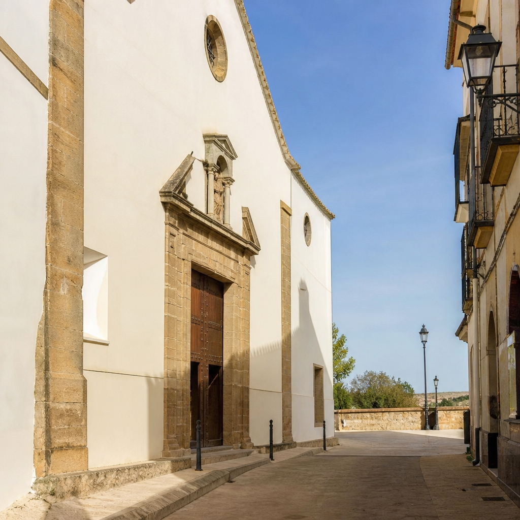 Iglesia de San Francisco de Priego de Córdoba, salida del Nazareno en la Semana Santa de Priego