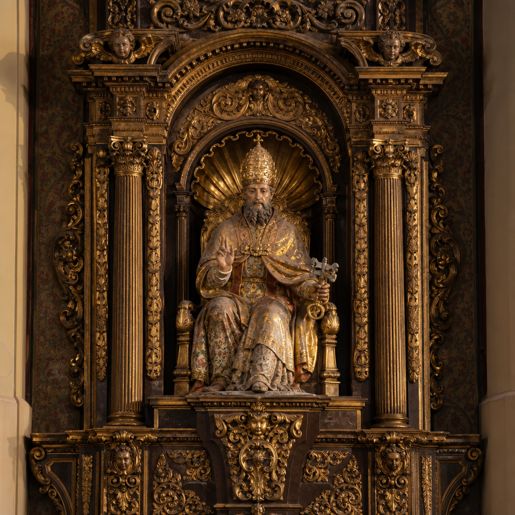 Retablo de San Pedro en la Parroquia Matriz de Nuestra Señora de la Purificación, Puente Genil