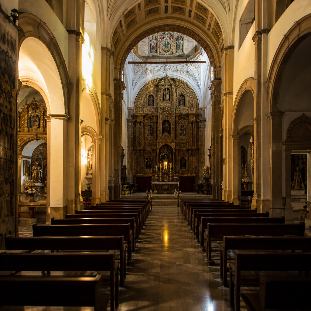 Interior del Santuario de Nuestra Señora de la Concepción de Puente Genil, lugar de culto y memoria