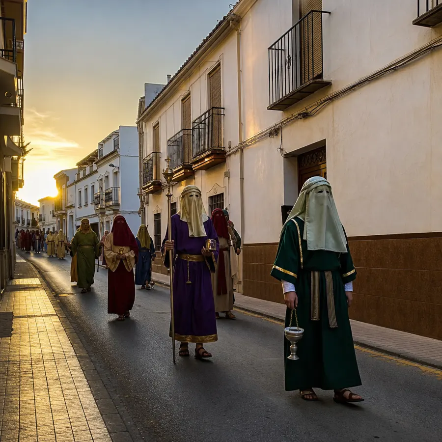 Recreación ilustrativa: Semana Santa de Puente Genil: audioguía de la Mananta y sus figuras bíblicas