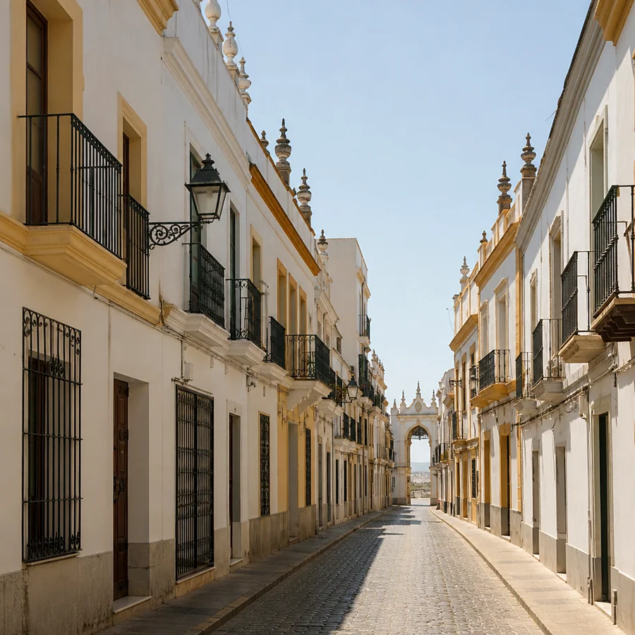 Recreación ilustrativa: Calle Prim de Carmona, eje de la Carmo romana entre sus dos puertas