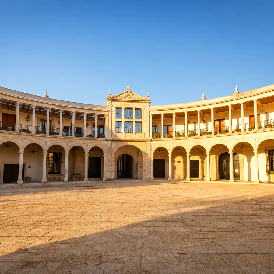 Recreación ilustrativa: Plaza de San Fernando, imprescindible en qué ver en Carmona