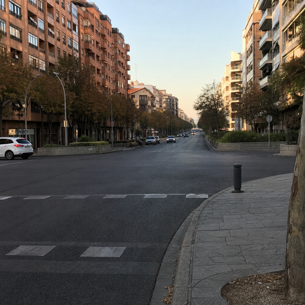 Inicio del Bulevar del Gran Capitán en la Ronda de los Tejares, Córdoba
