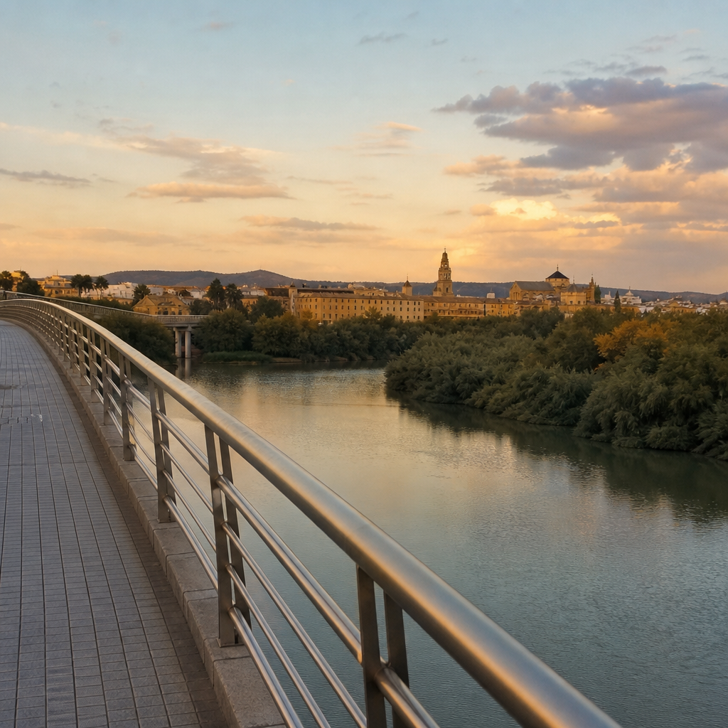 Puente de Miraflores sobre el Guadalquivir, paseo por Córdoba