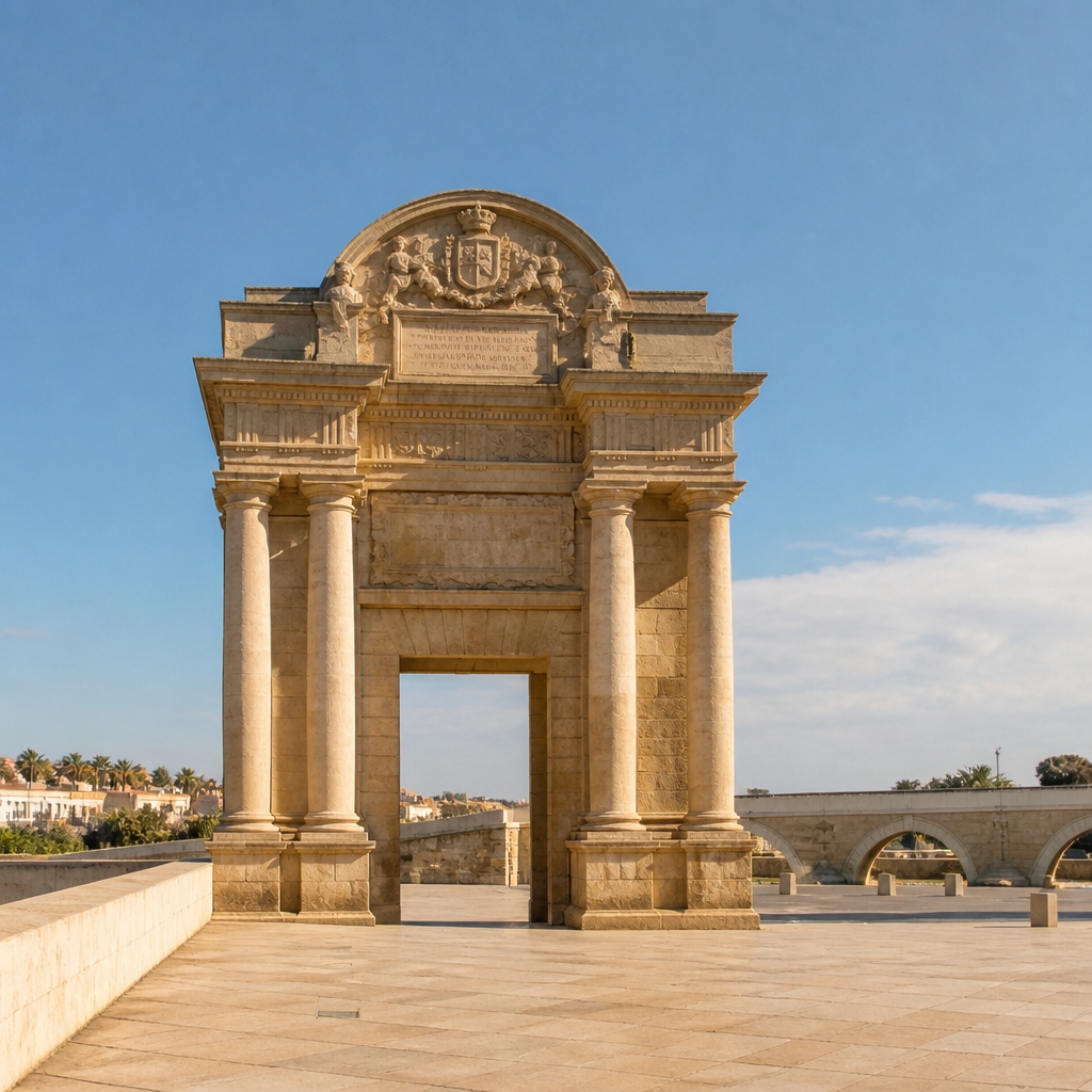 Puerta del Puente en la plaza del Triunfo, Córdoba