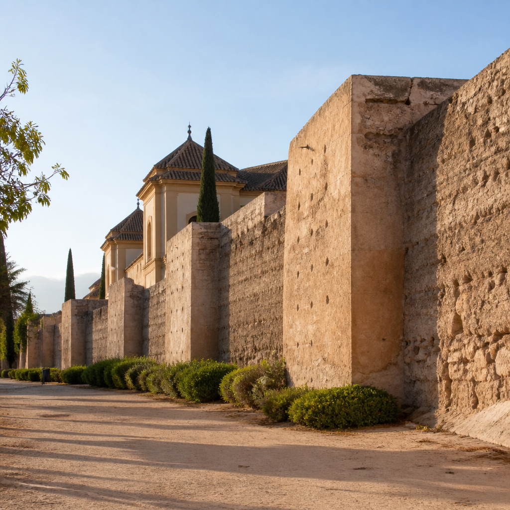 Muralla almohade junto a las Caballerizas Reales, historia del caballo español en Córdoba