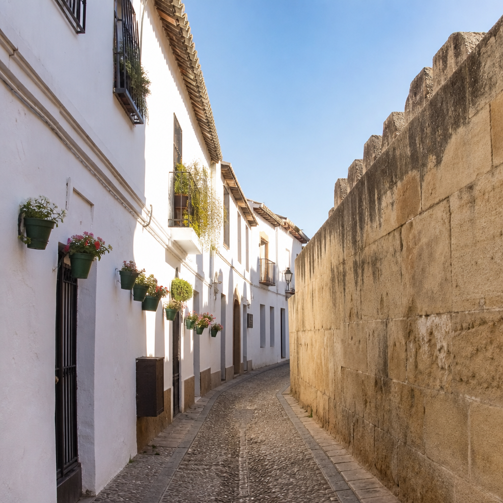 Calle Postrera junto al Alcázar, ampliación de las Caballerizas Reales de Córdoba