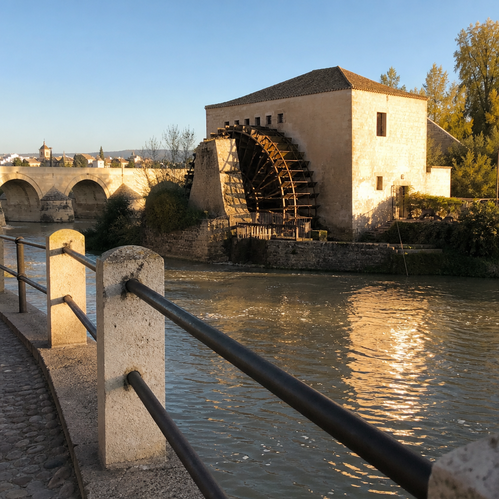 Noria de la Albolafia en Córdoba, protagonista de la leyenda de Isabel la Católica