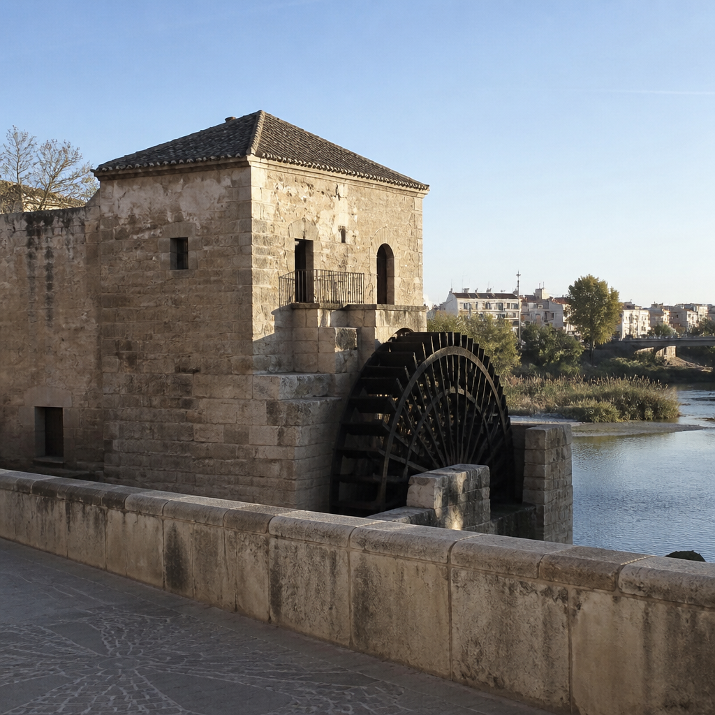 Molino de San Antonio y paisaje de la Albolafia, historia del río en Córdoba
