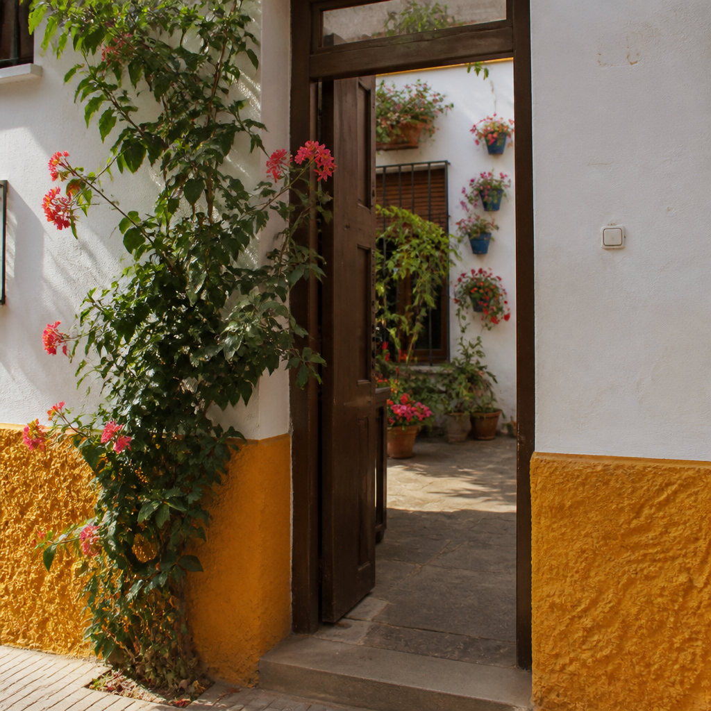 Patio de la calle San Basilio en Córdoba durante el Mayo Festivo Cordobés