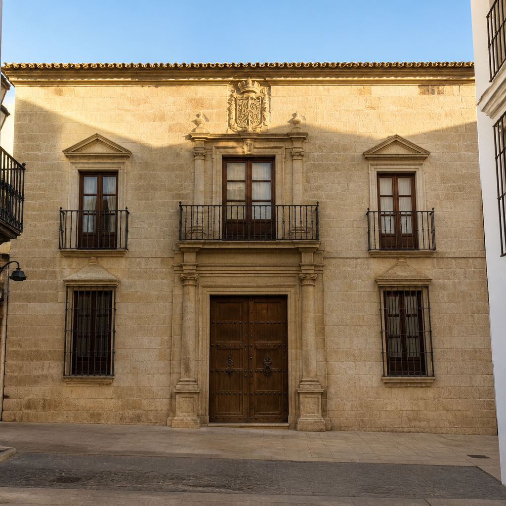 Fachada del Palacio de los Condes de Santa Ana en Lucena