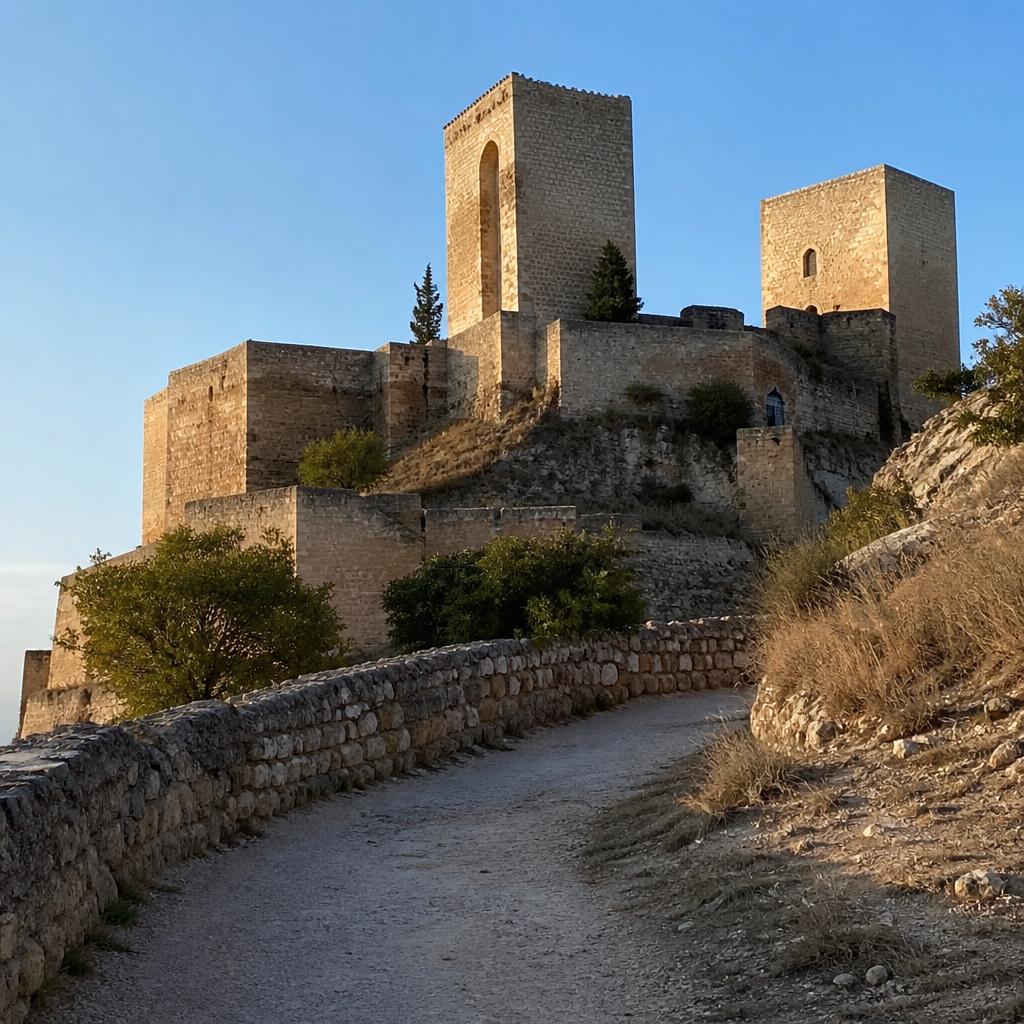 Castillo de Priego de Córdoba junto al Barrio de la Villa