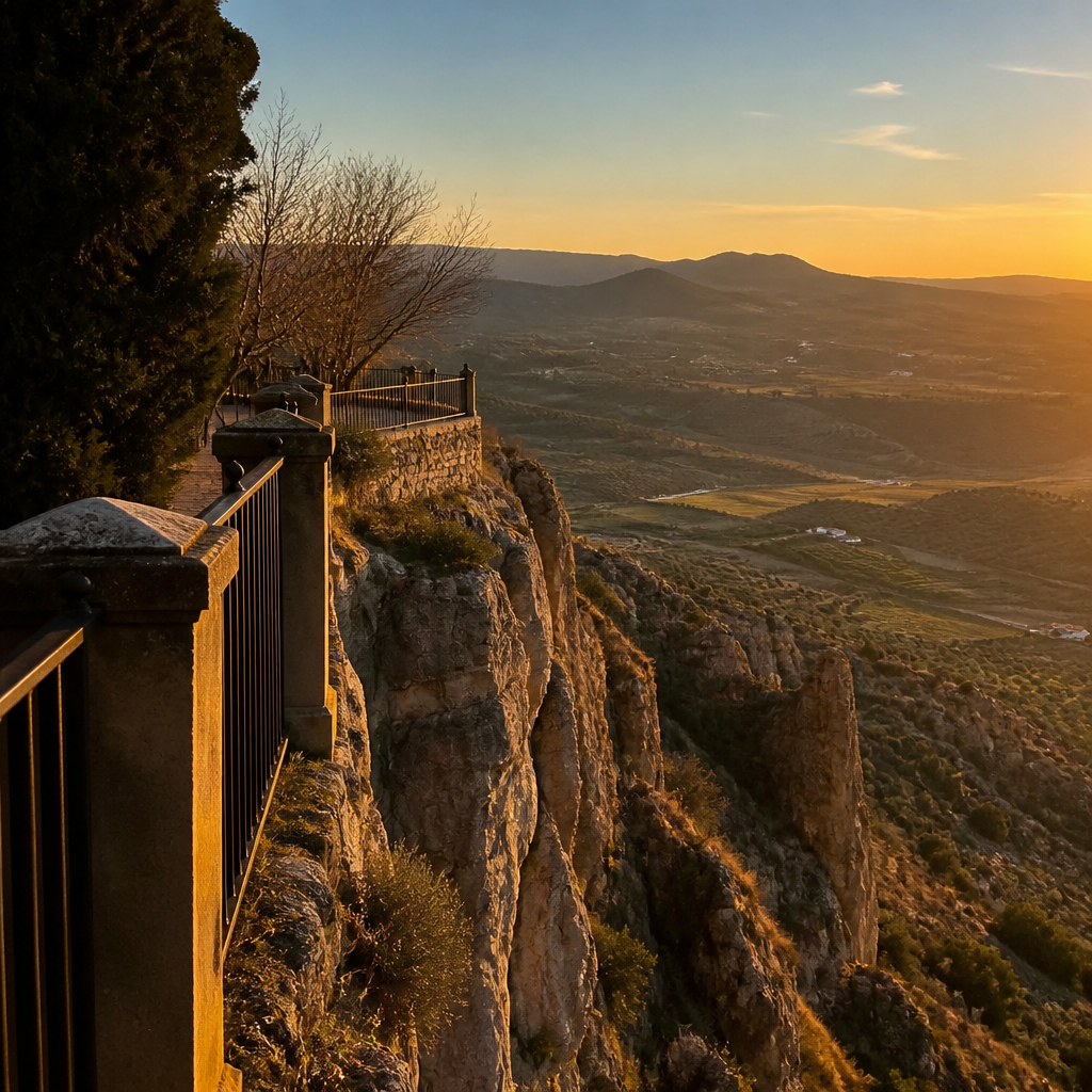 Vista desde el Balcón del Adarve de Priego de Córdoba sobre la vega