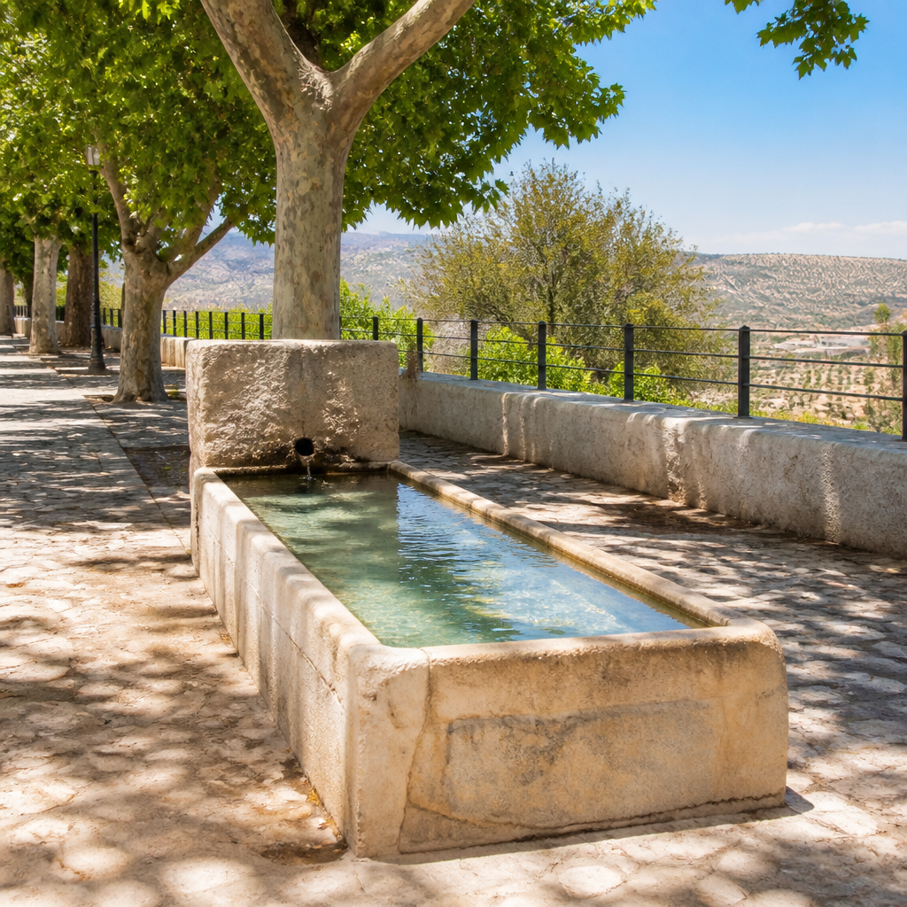 Fuente de Enmedio en el Paseo del Adarve, fuentes de Priego de Córdoba