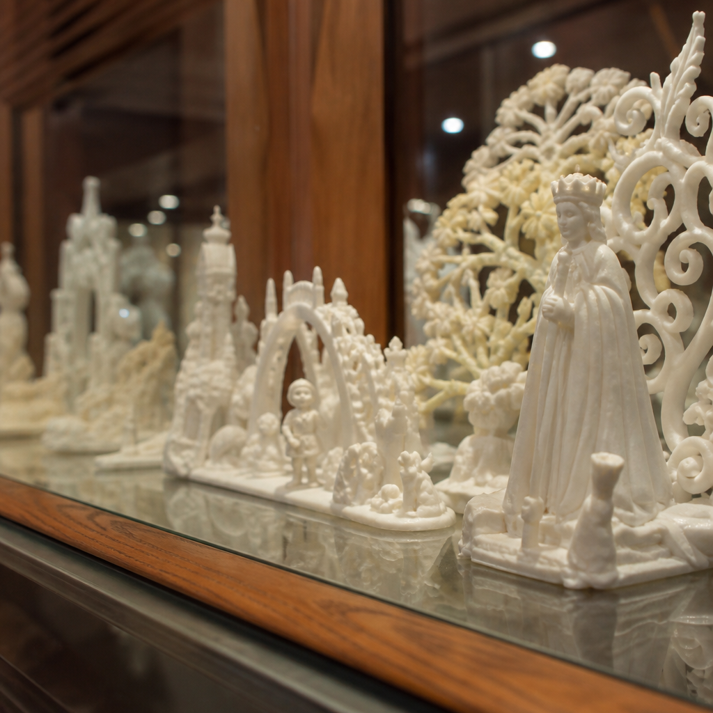 Figuras y esculturas de azúcar en el Museo del Azúcar de La Flor de Rute