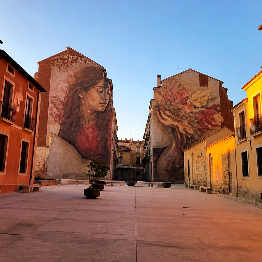 Recreación ilustrativa: Barrio del Oeste y Galería Urbana