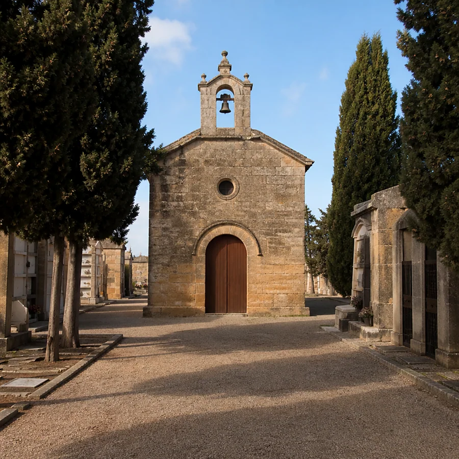 Recreación ilustrativa: Capilla del cementerio de San Carlos Borromeo en Salamanca