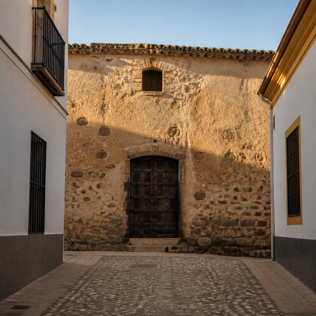 Exterior de la Antigua Cárcel de San Sebastián de los Ballesteros en la calle La Colonia