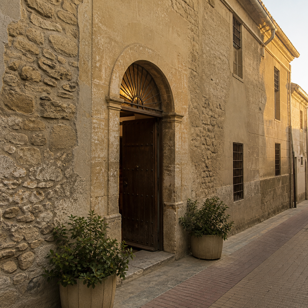 Entrada de la Antigua Cárcel, hoy Peña Flamenca La Carcelera, en San Sebastián de los Ballesteros